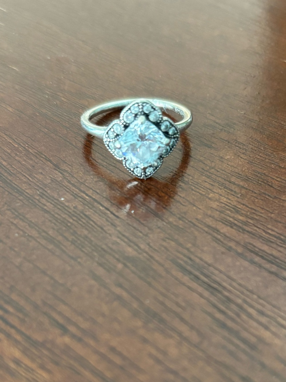 Pandora Crystallized Floral fancy Ring-size 6, retired style - Picture 4 of 9